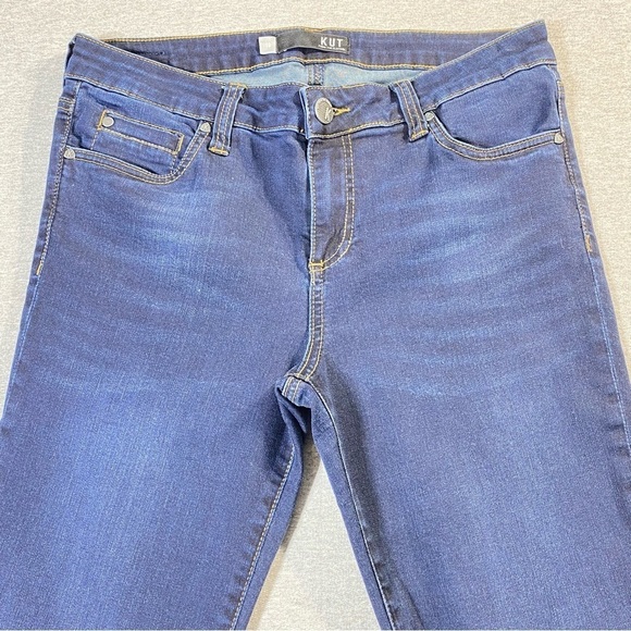 Kut From The Kloth Jeans Womens 10 Blue Connie Ankle Skinny Frayed Hem Denim - Picture 4 of 15